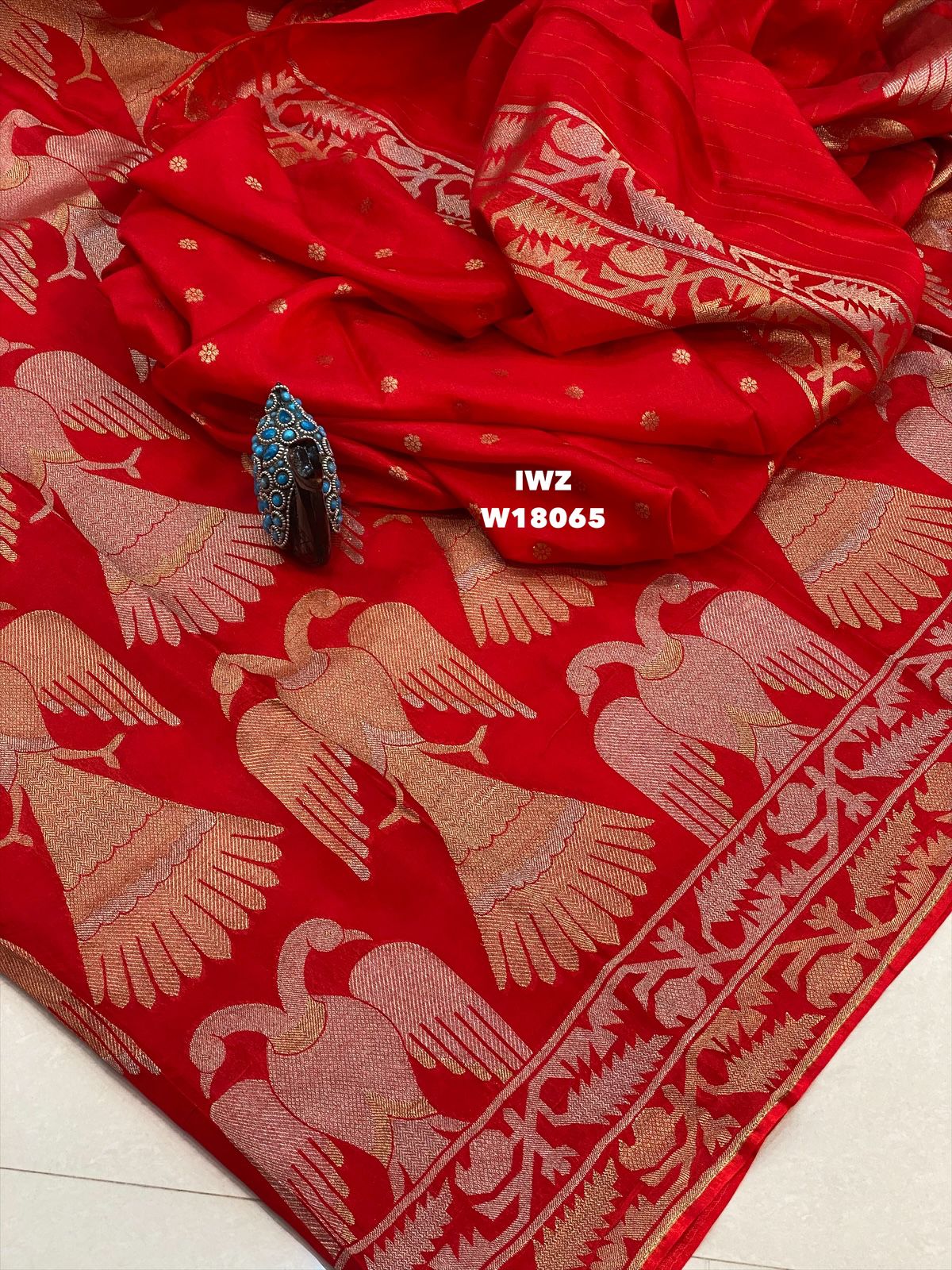 Banarasi Kathan Ikkat Style saree