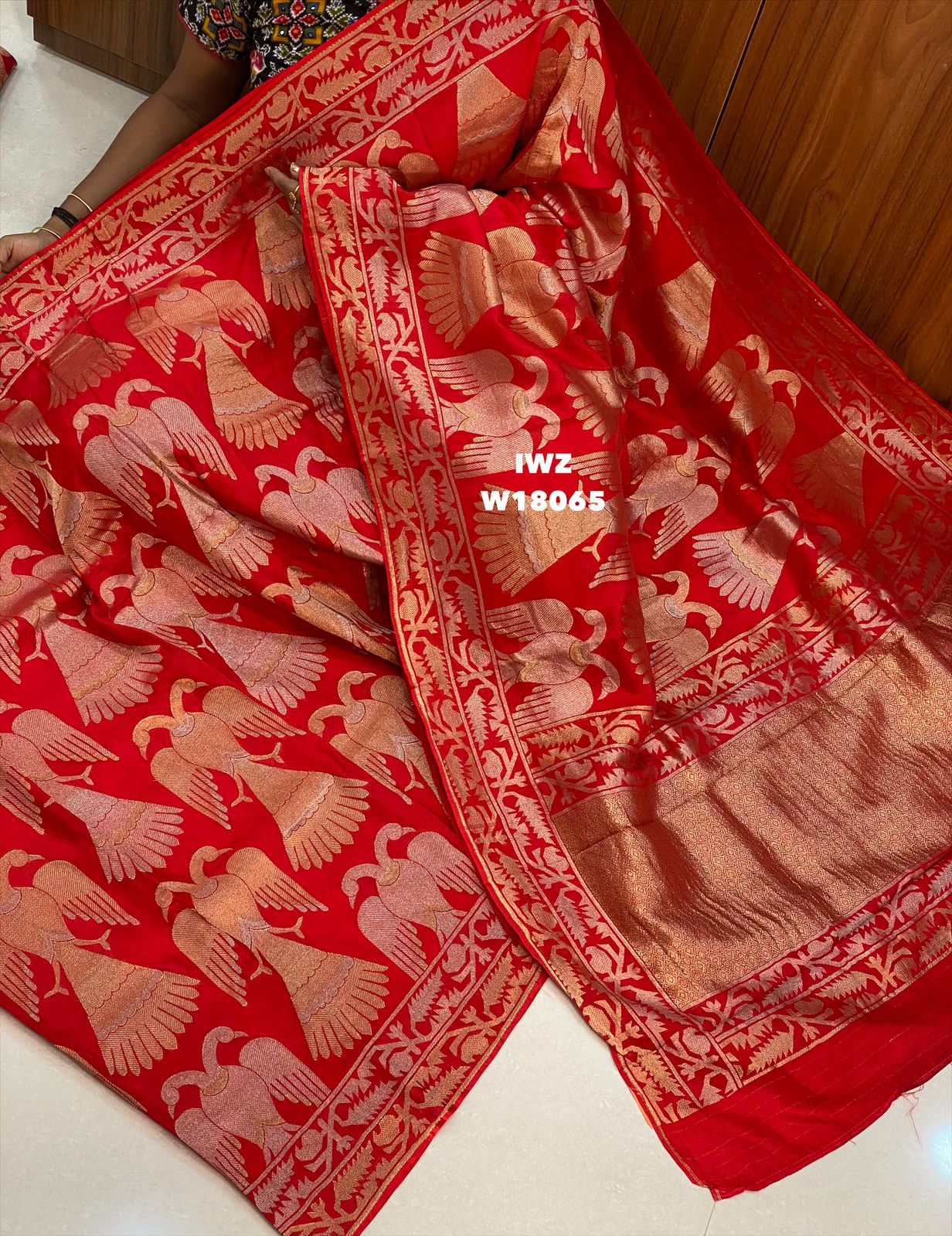 Banarasi Kathan Ikkat Style saree