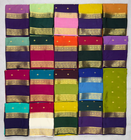 Semi Mysore Silk Sarees