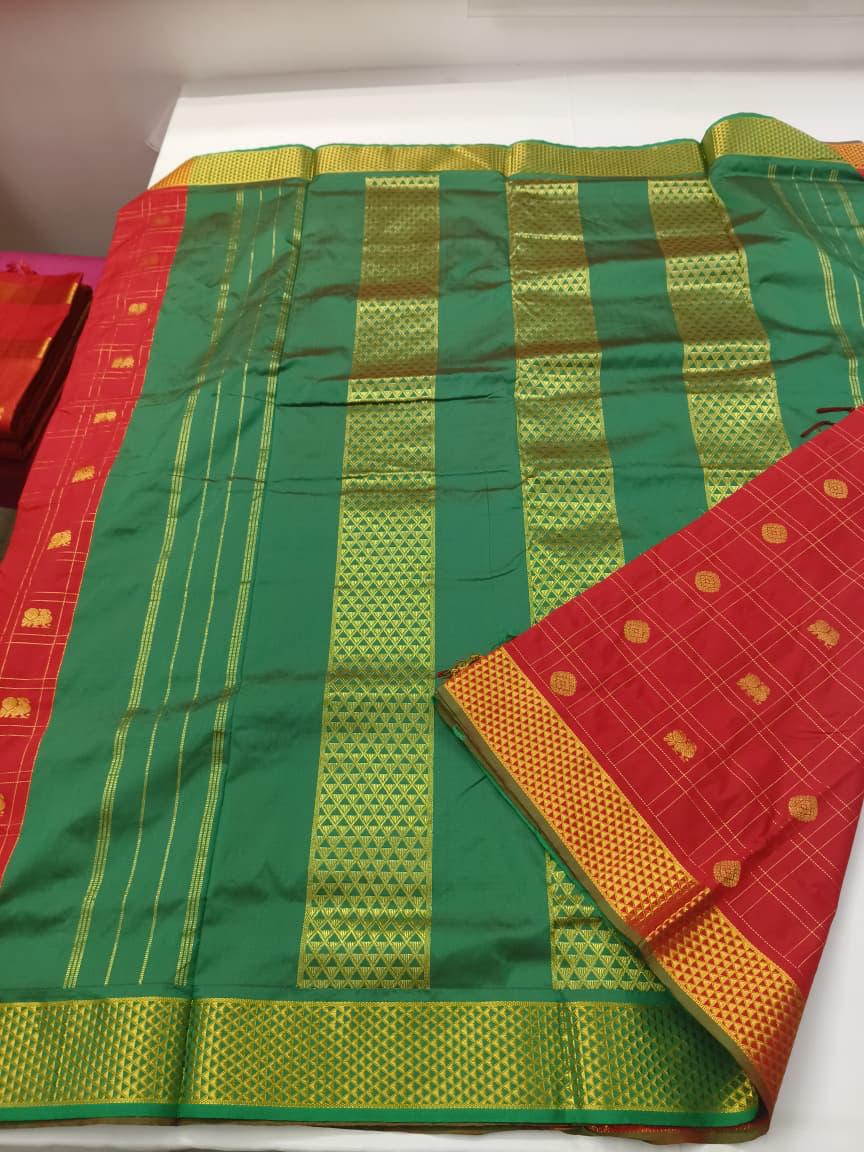 Madisar 10.5 yards Semi Silk Sarees