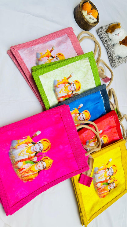 Rama Sita Jute Bags Set of 10
