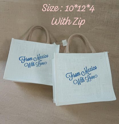 Customized Jute Thamboolam/Gifts Bags