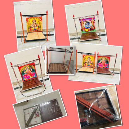 Foldable Pooja Mandapam Mild Steel