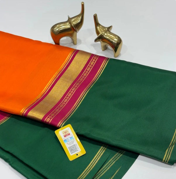 KSIC 3D Pattern Pure Mysore Silk Sarees