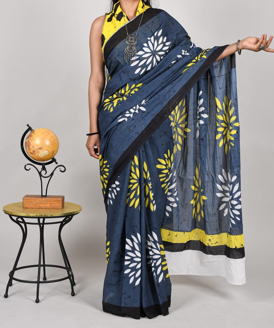 Cotton Mul Mul Sarees with Blouse