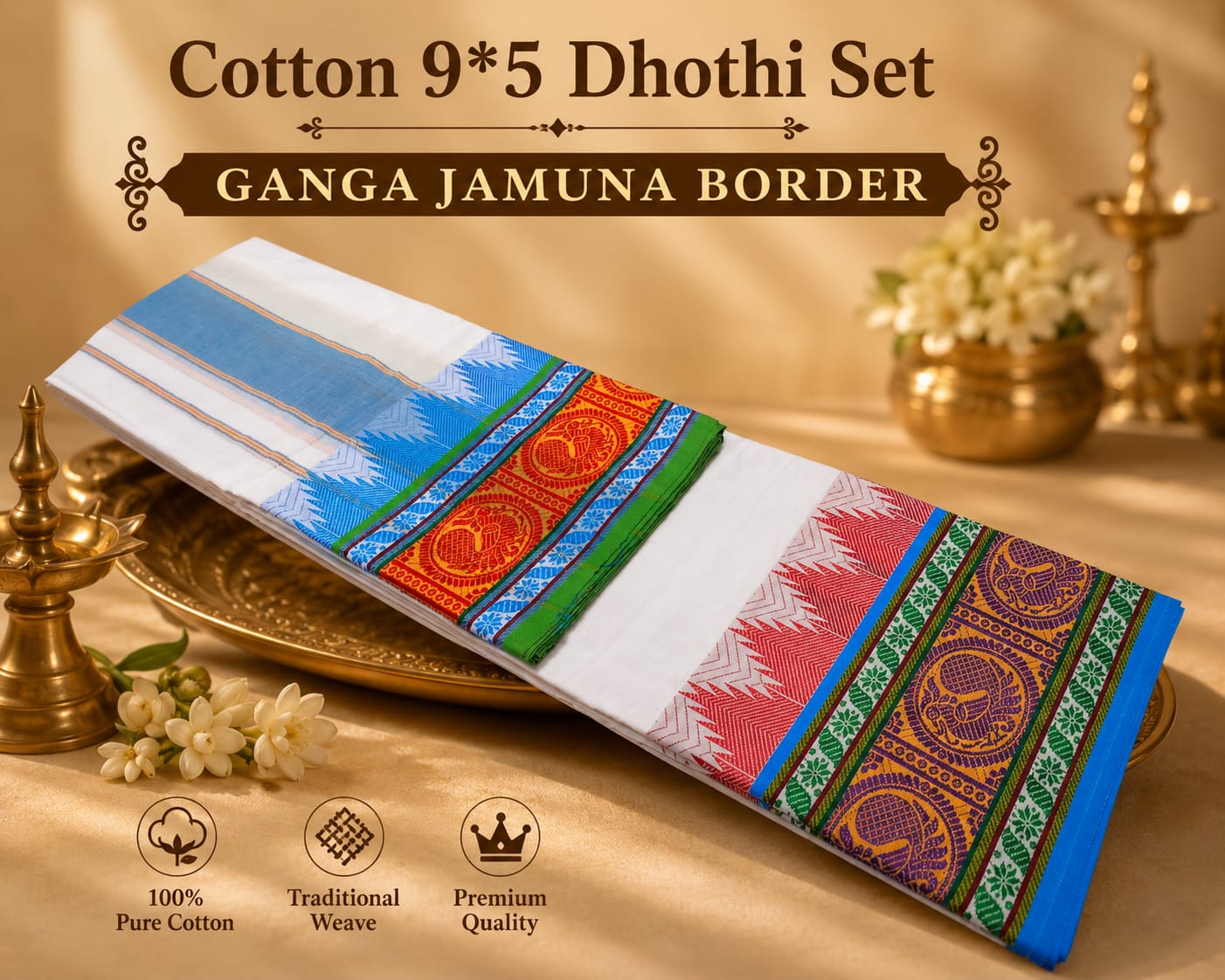 Men's Panchakacham Cotton Dhotis
