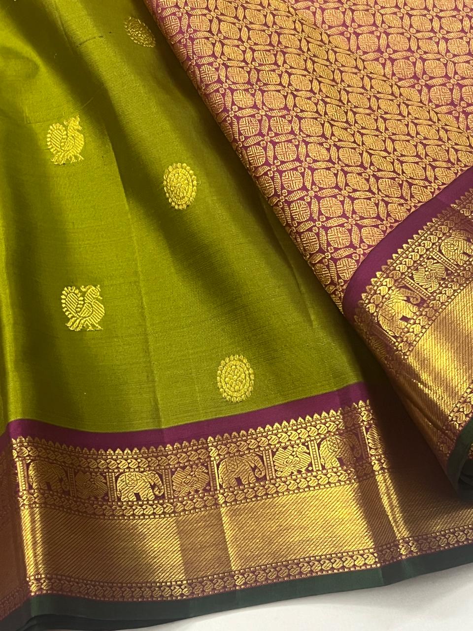 Kanchi Pure Silk Saree 2g Jari