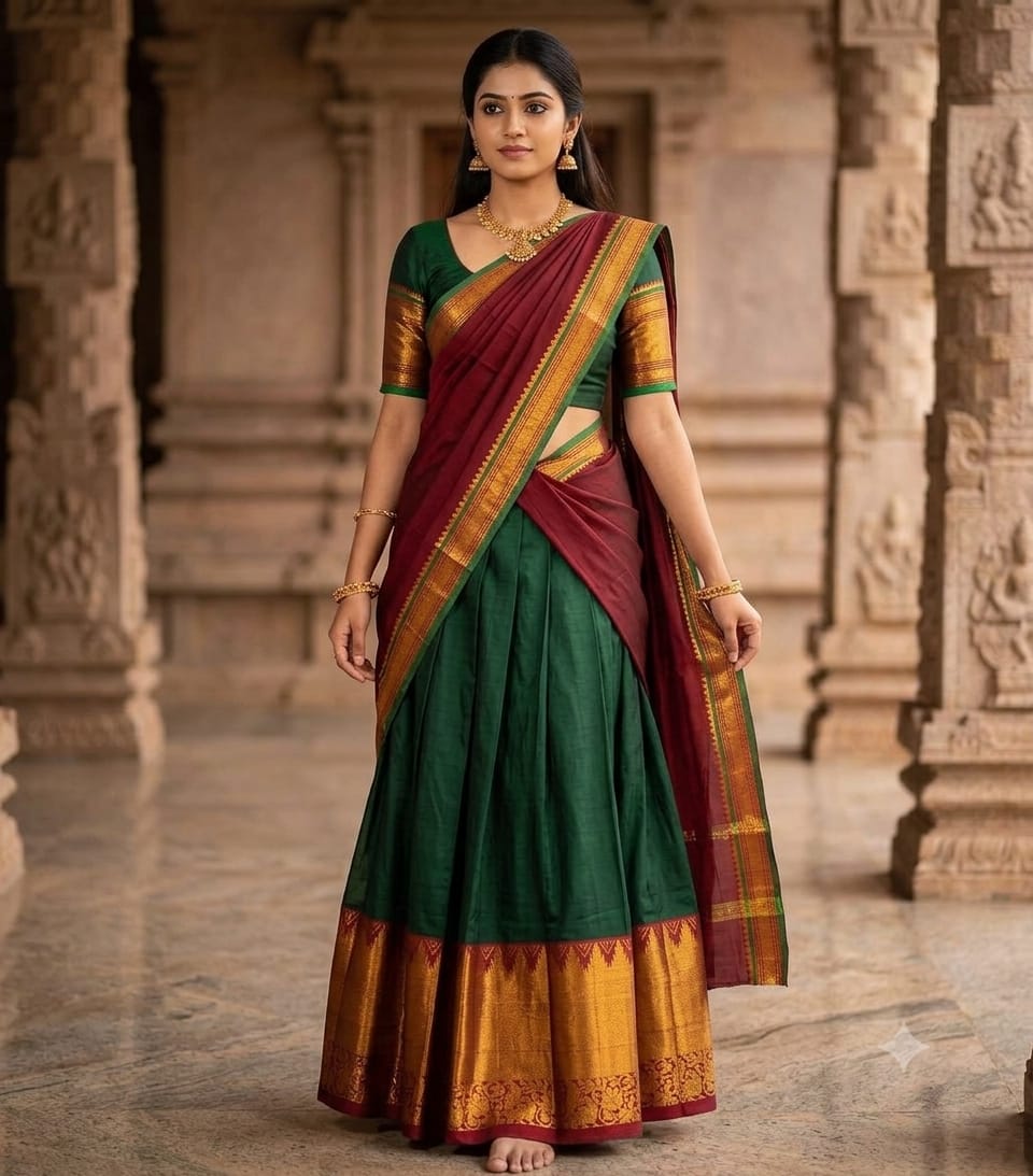 Narayanpet Half Saree Unstitched