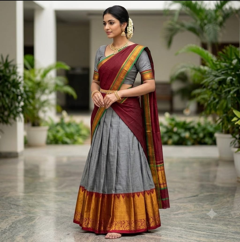 Narayanpet Half Saree Unstitched