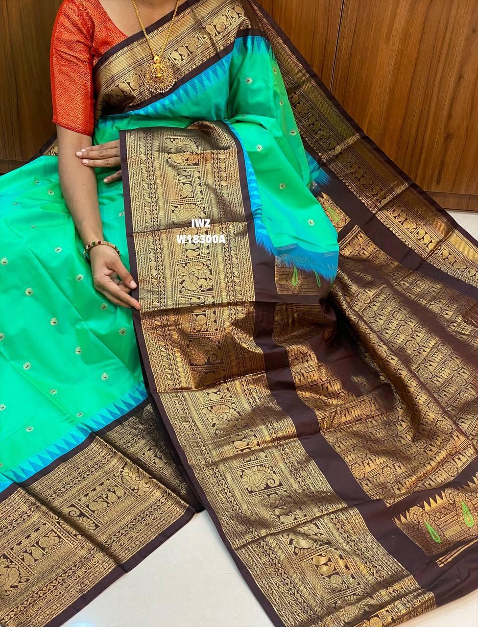 Gadwal Semi Silk Sarees