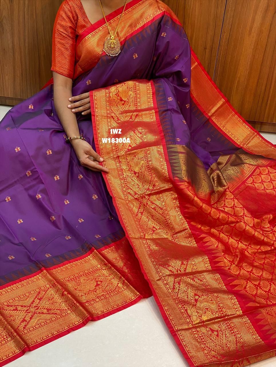 Gadwal Semi Silk Sarees