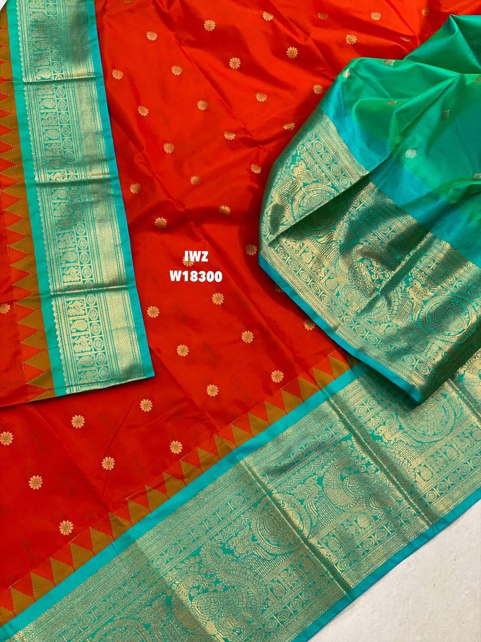Gadwal Semi Silk Sarees