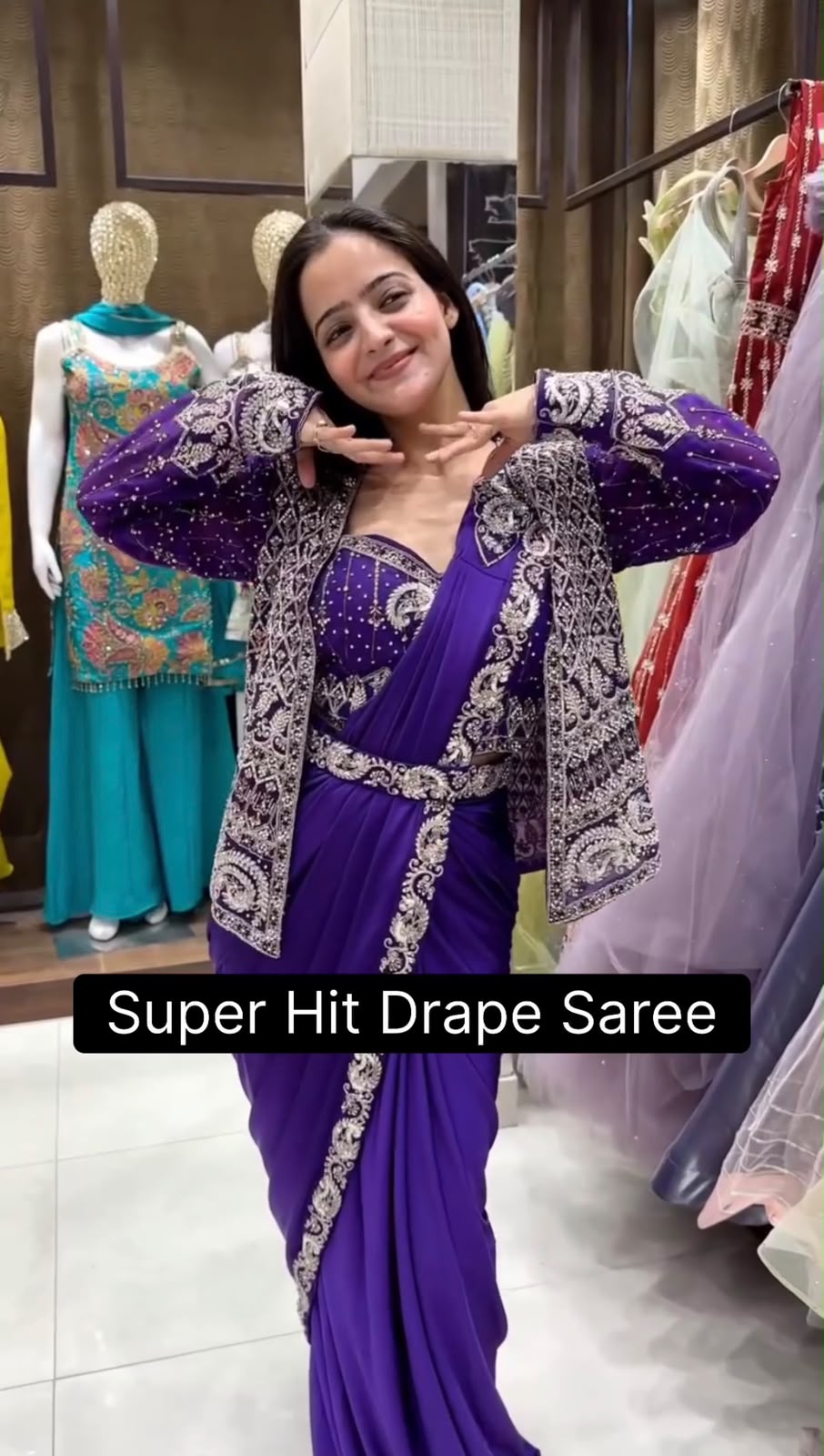Readymade Saree Georgette
