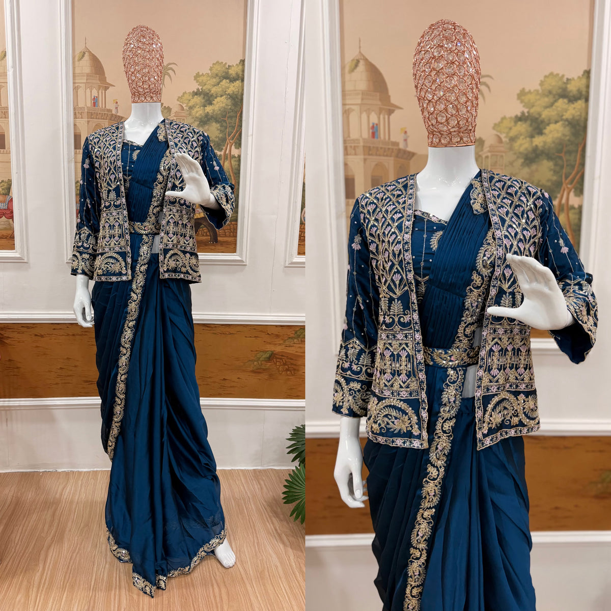 Readymade Saree Georgette