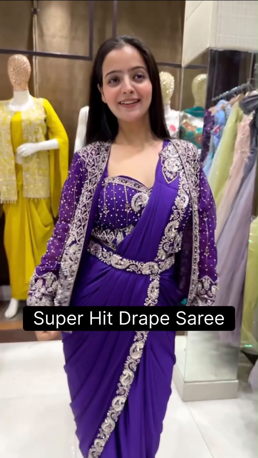 Readymade Saree Georgette