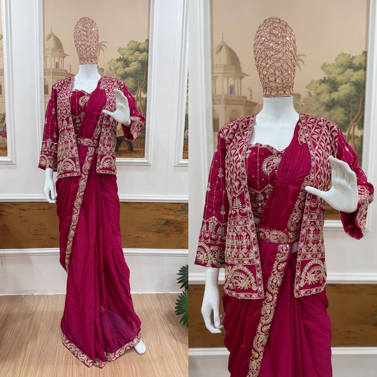 Readymade Saree Georgette