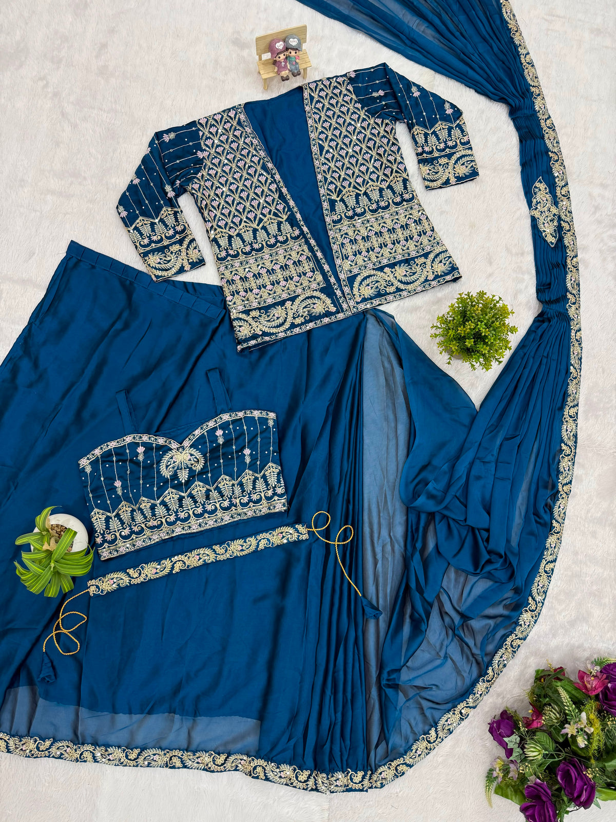 Readymade Saree Georgette