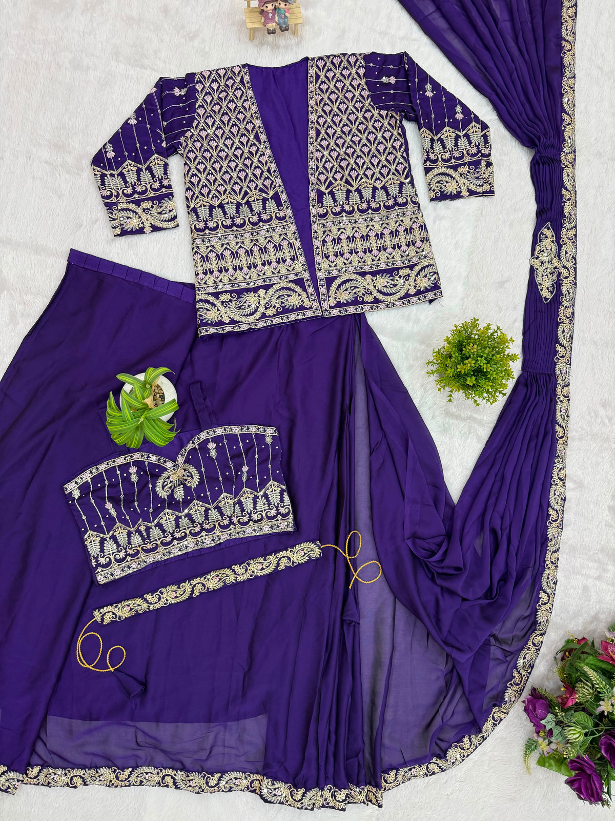 Readymade Saree Georgette