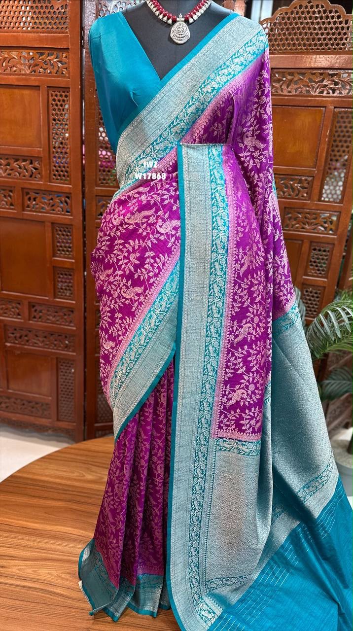 Banarasi Kanjivaram Zari Tanchui Saree
