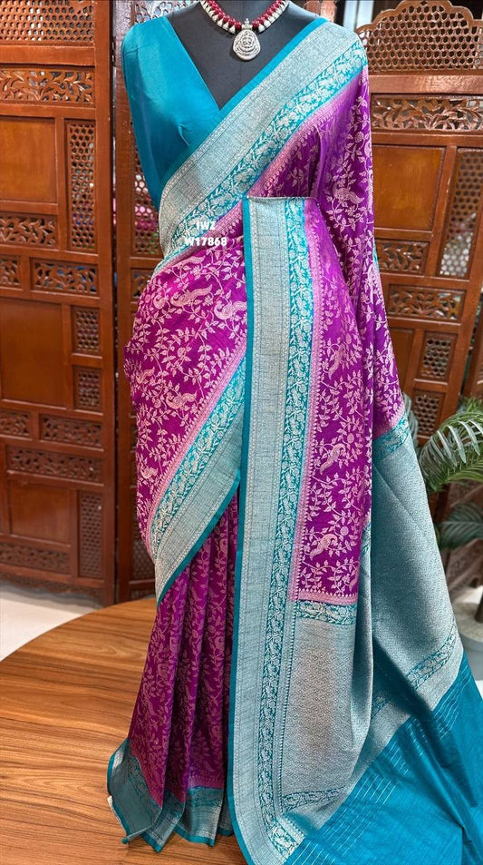 Banarasi Kanjivaram Zari Tanchui Saree