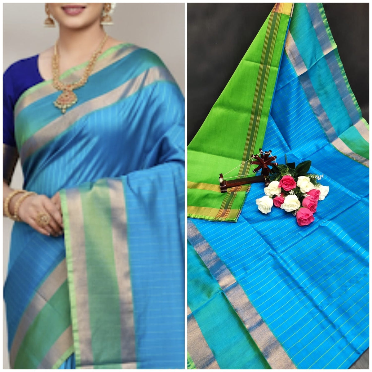Uppada Pattu Mahanati Checks Sarees