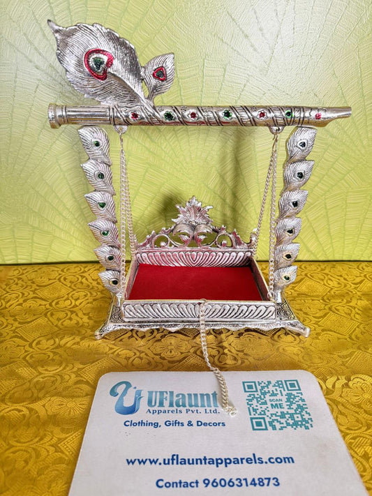 Baby Krishna German Silver Jhula
