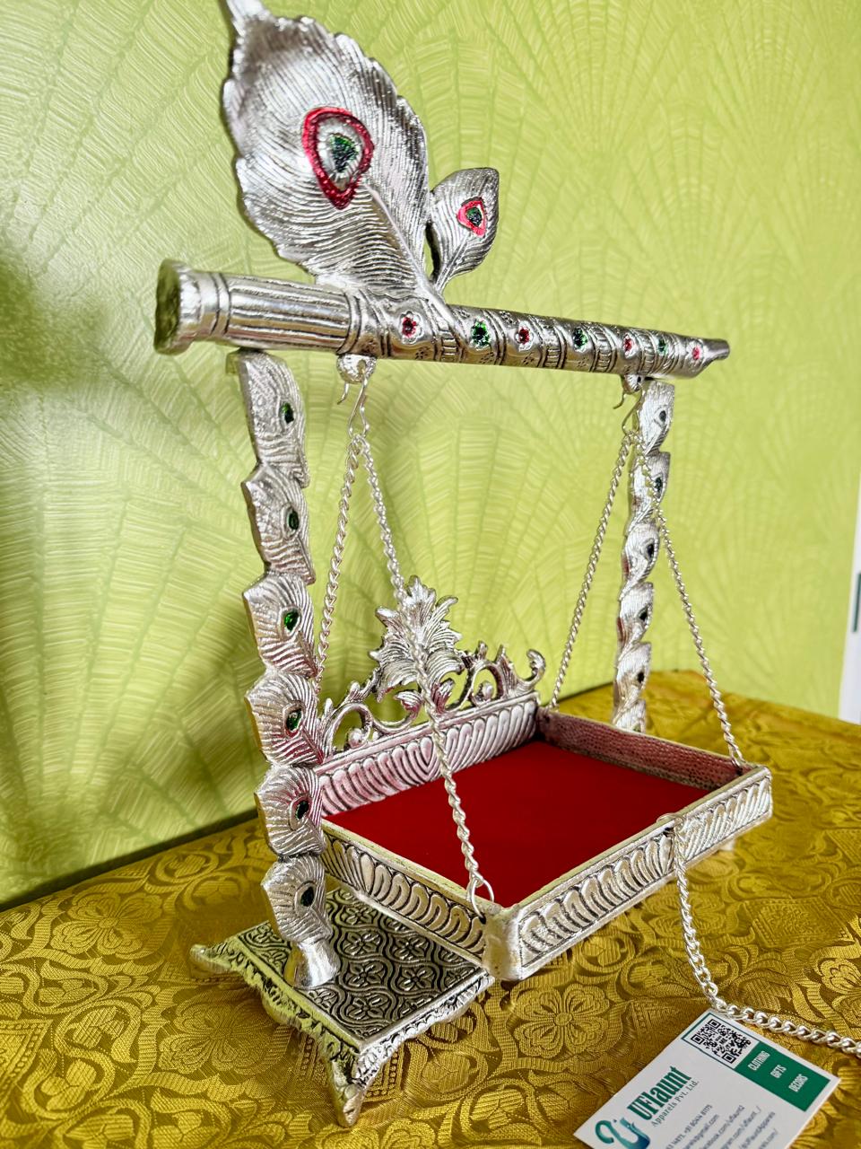 Baby Krishna German Silver Jhula