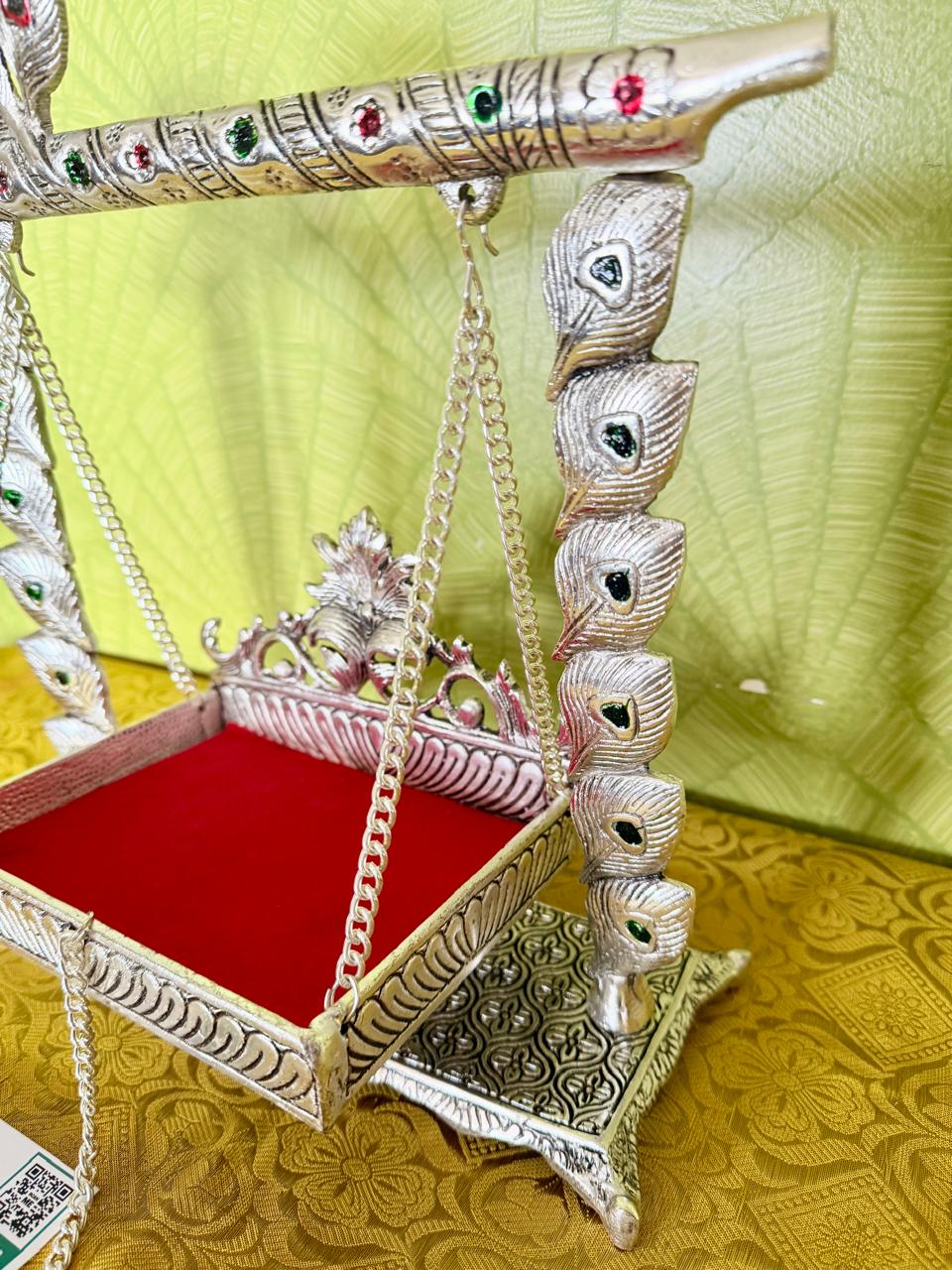 Baby Krishna German Silver Jhula