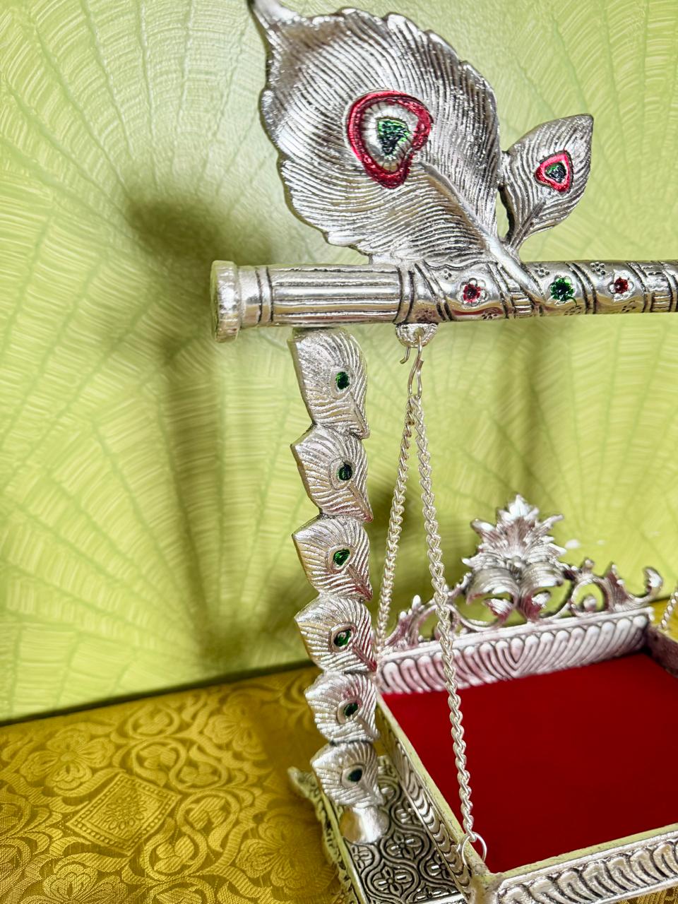 Baby Krishna German Silver Jhula