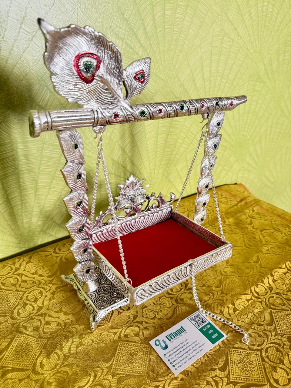 Baby Krishna German Silver Jhula