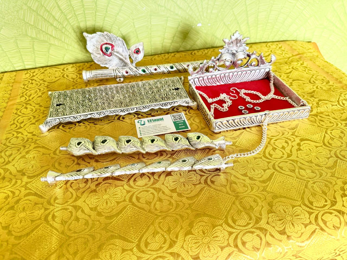 Baby Krishna German Silver Jhula