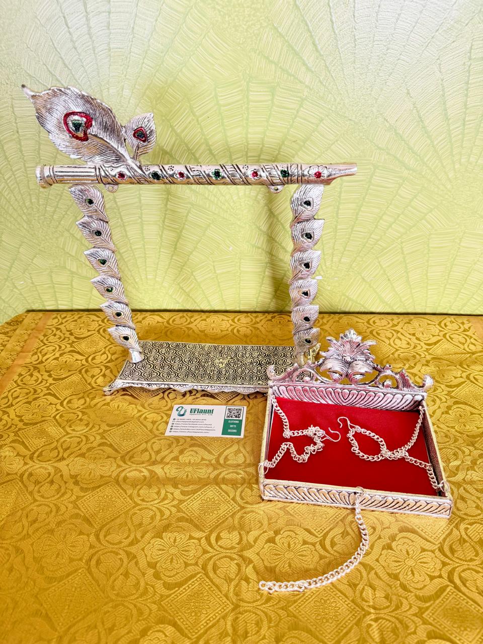 Baby Krishna German Silver Jhula