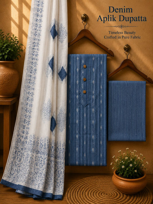 Denim cotton dress material