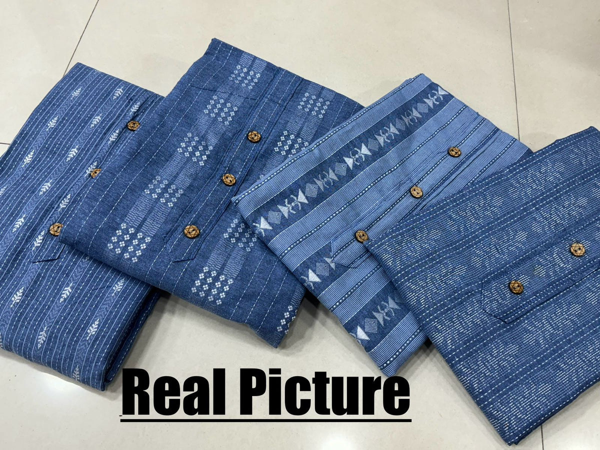 Denim cotton dress material