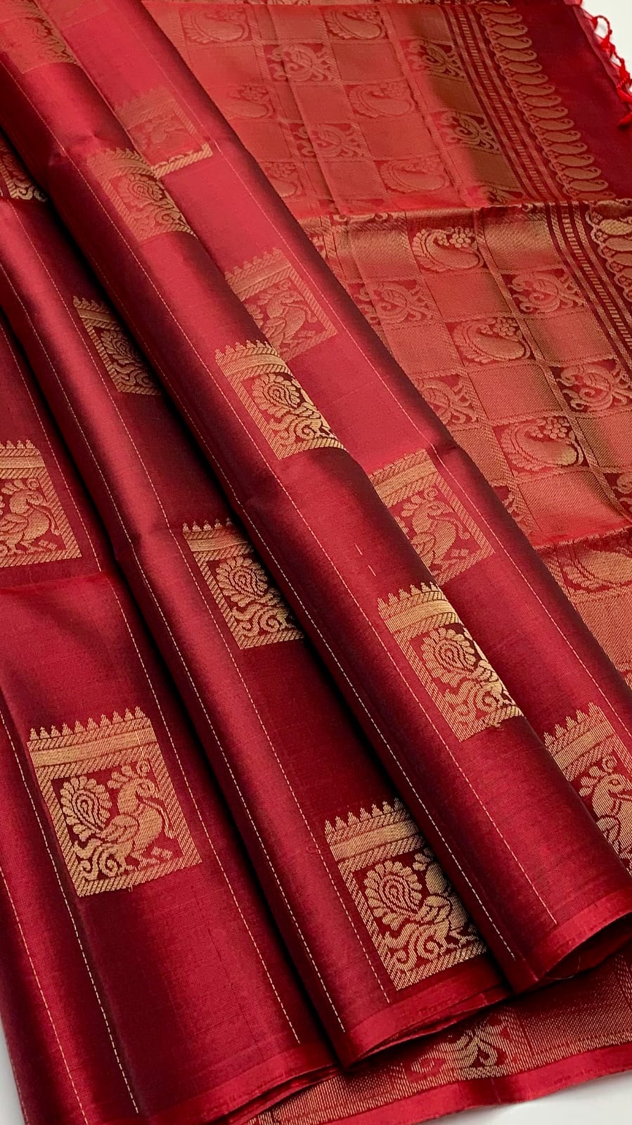Trendy Borderless Kanchi Silk Sarees