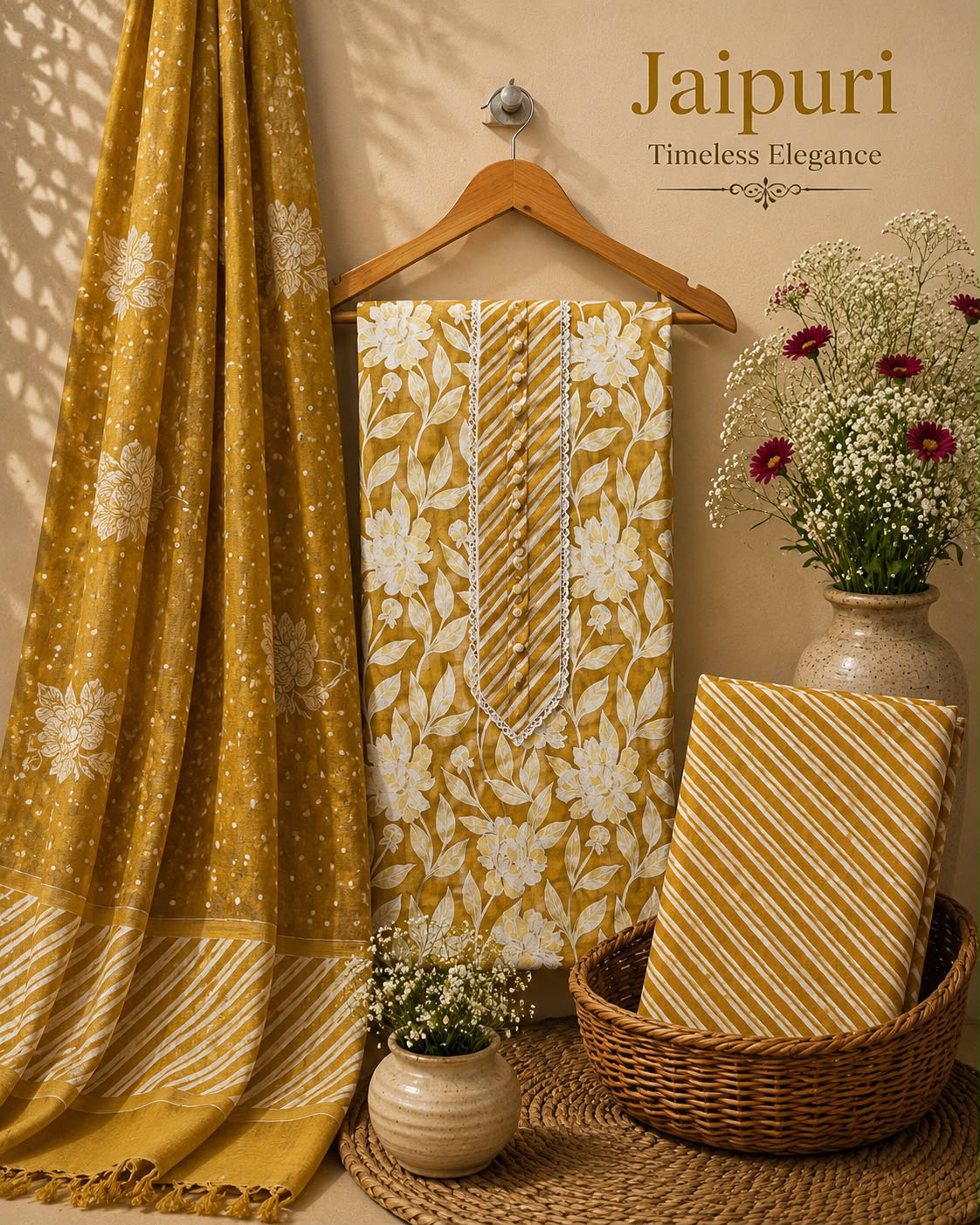 Gota Patti Pure Cotton Dressmaterials