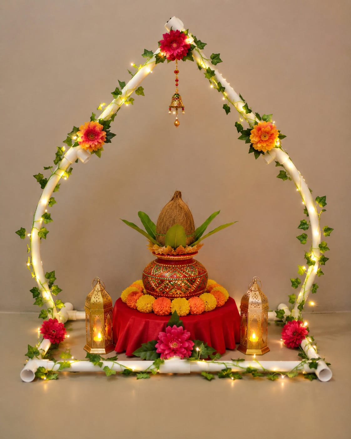 Navratri Kalash Mala Stand