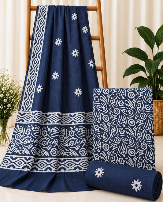 Batik cotton dress material