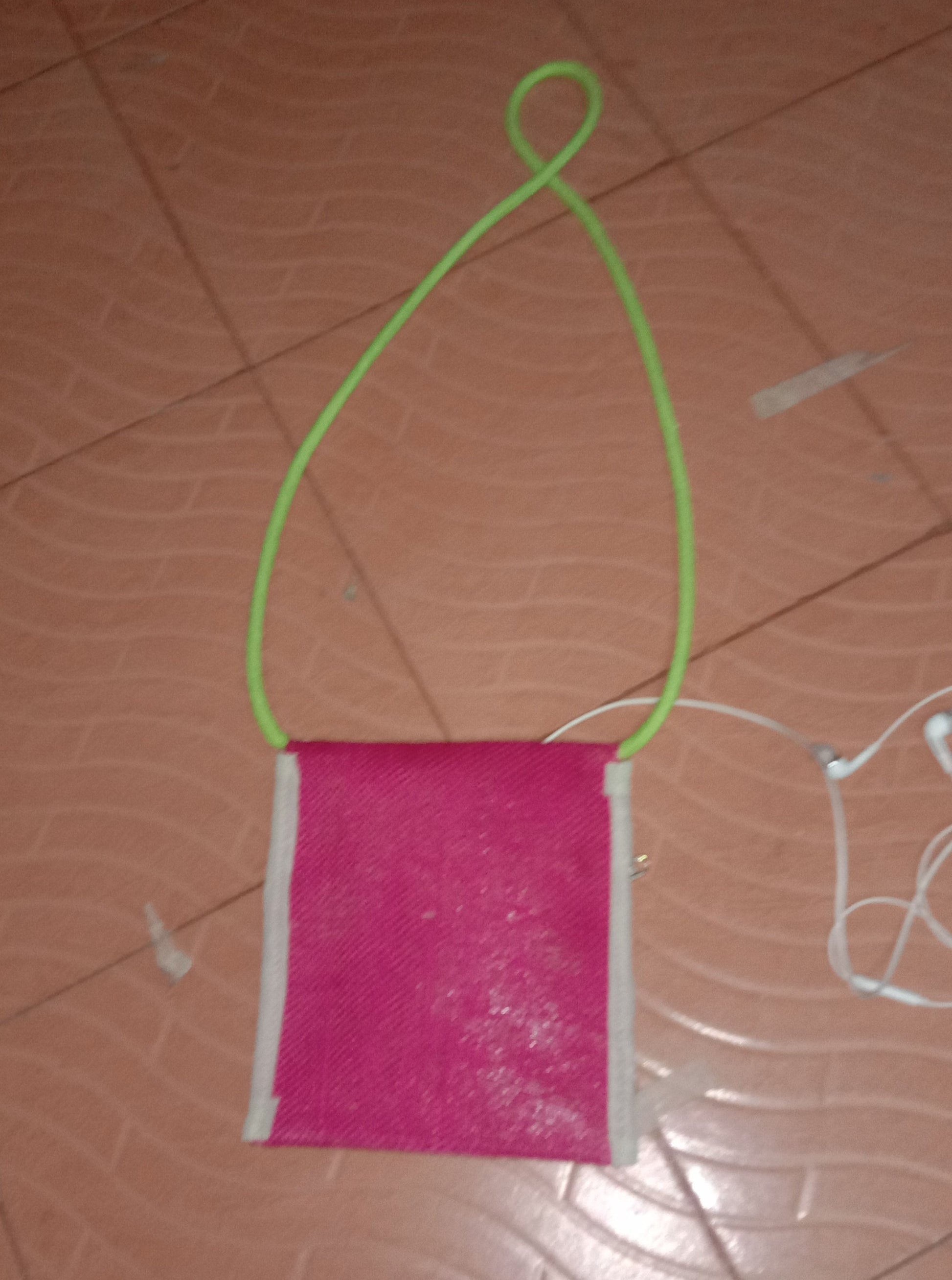 Jute mobile sling bag