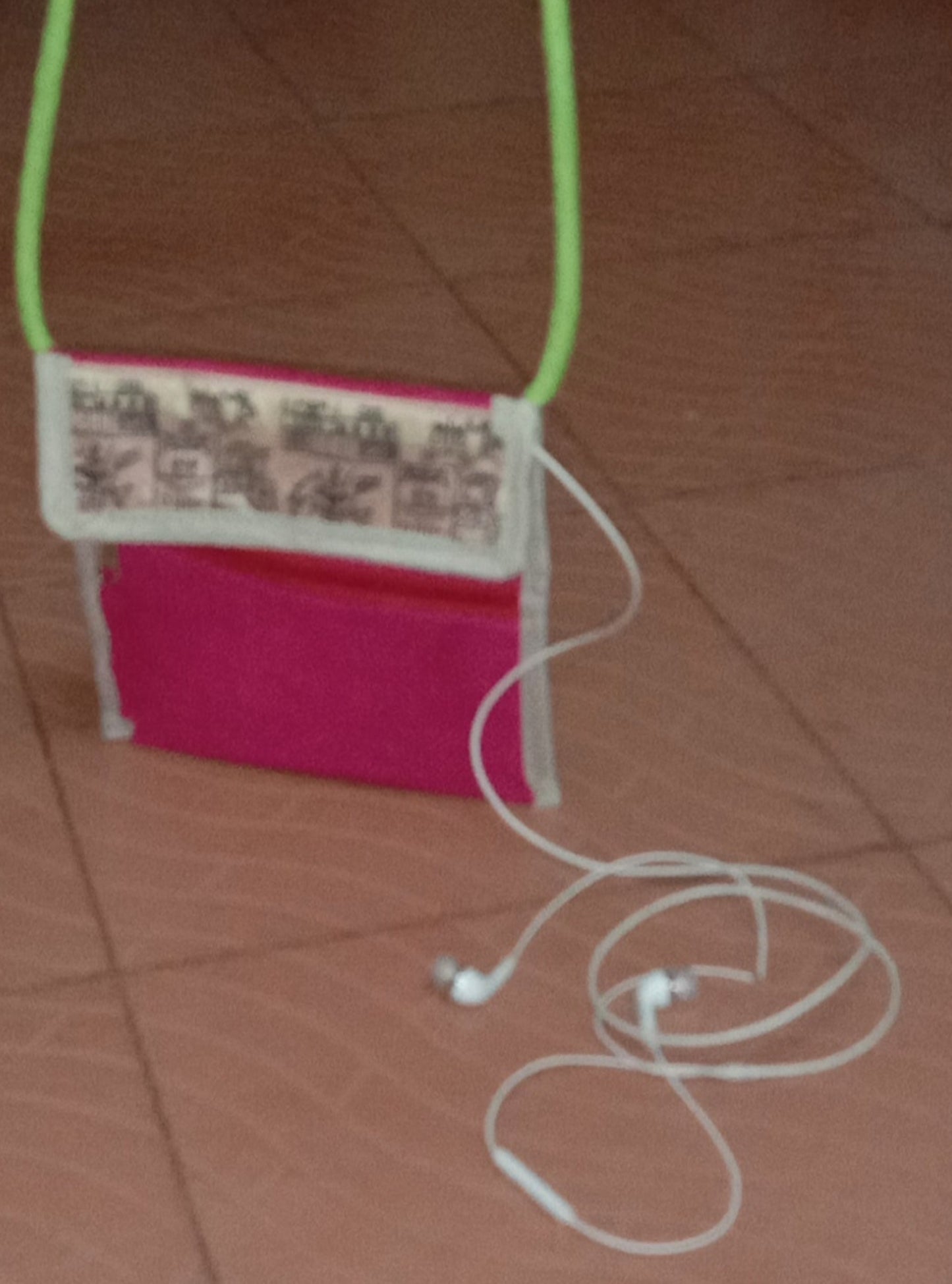 Jute mobile sling bag