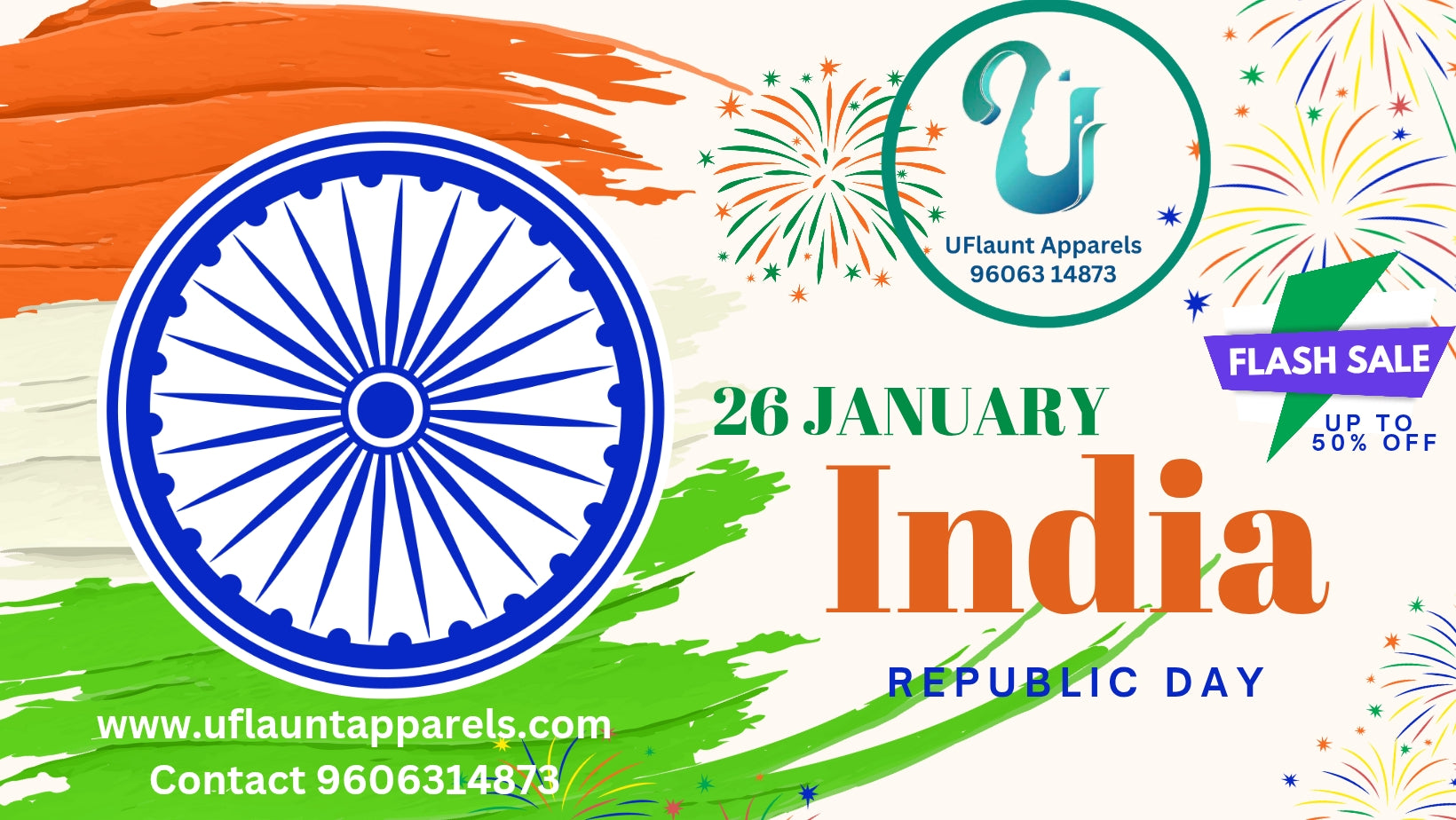 UFlaunt Republic Day Sale of Tricolor Mercandise and gifts