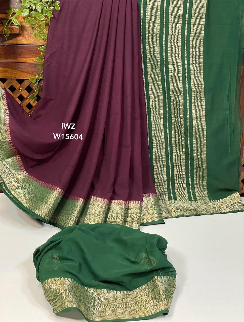 Semi Mysore Silk Sarees