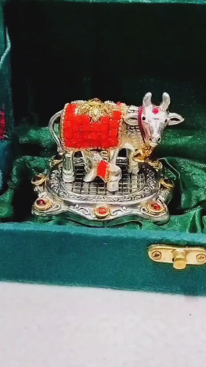 German Silver Kamadhenu Cow
