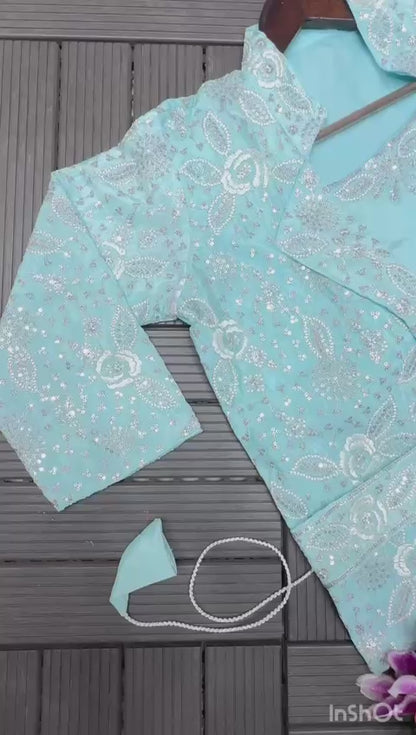 Readymade Saree Georgette