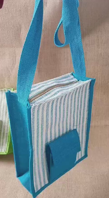 Jute Shoulder Bags Set of 4