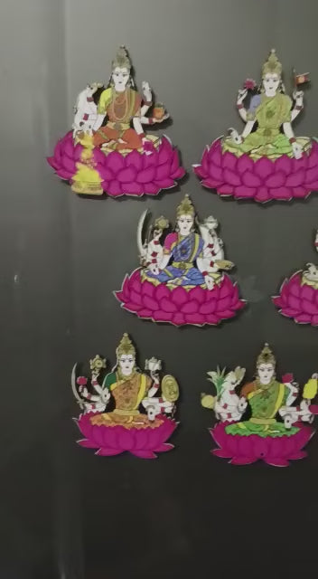 Ashtalakshmi Magnets, Cutouts & Diya Stands