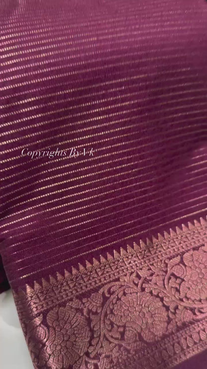 Semi Mysore Silk Checked Sarees