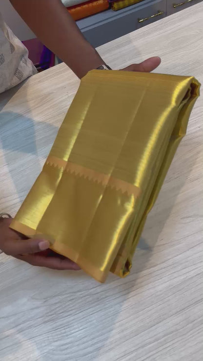 Golden Kanchi Bridal Silk Sarees