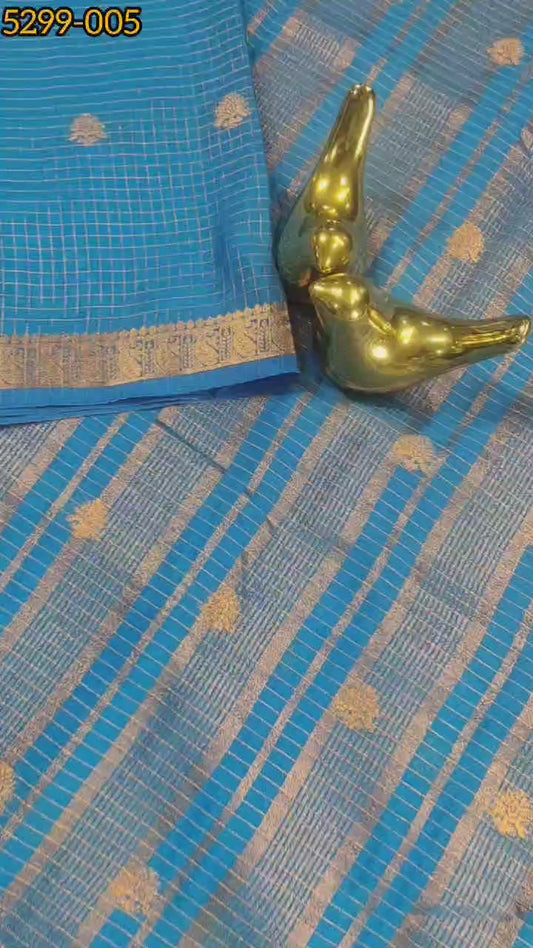 Semi Mysore Silk Checked Sarees