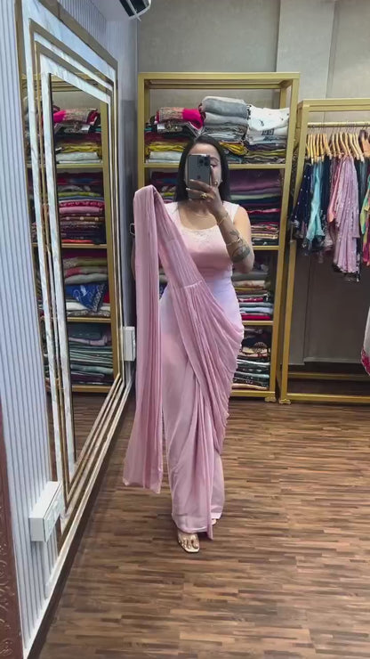 Readymade Saree Georgette